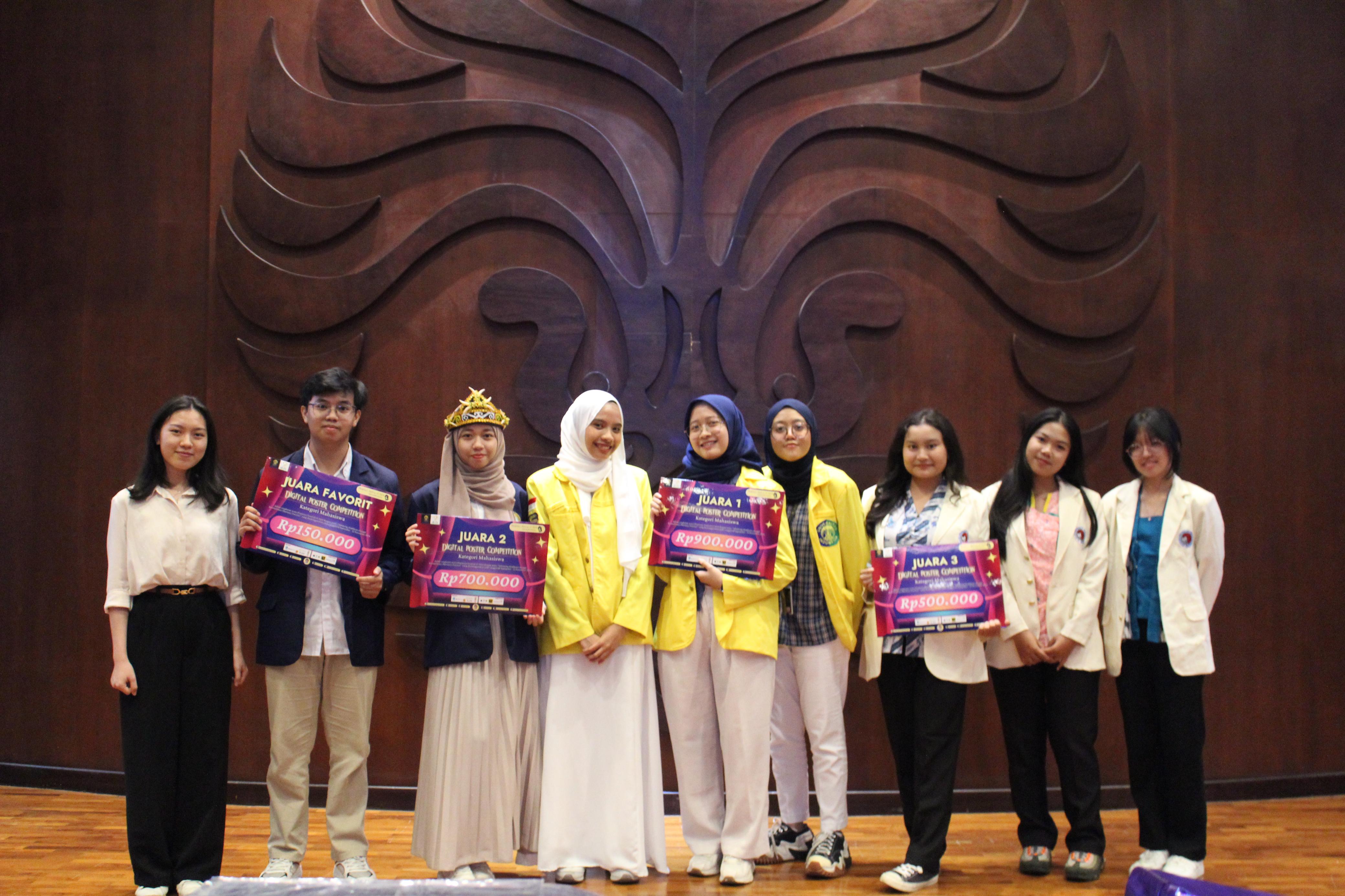 Tim Mahasiswa S1 Farmasi Raih Juara 2 dan Favorit di Digital Poster Competition Pharmacy Festival UI 2024