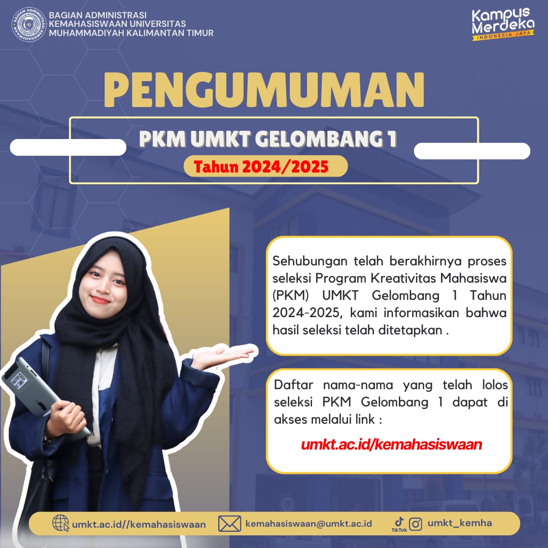 Pengumuman Gelombang 1 Untuk Tim PKM Lolos Tingkatan Universitas
