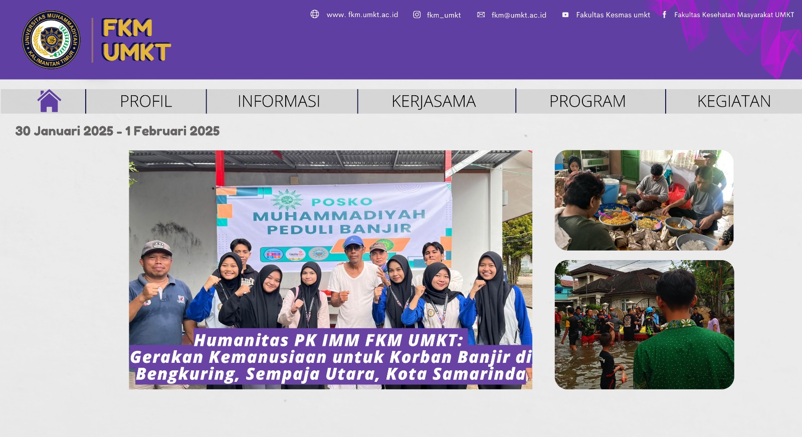 Humanitas PK IMM FKM UMKT: Gerakan Kemanusiaan untuk Korban Banjir di Bengkuring, Sempaja Utara, Kota Samarinda*