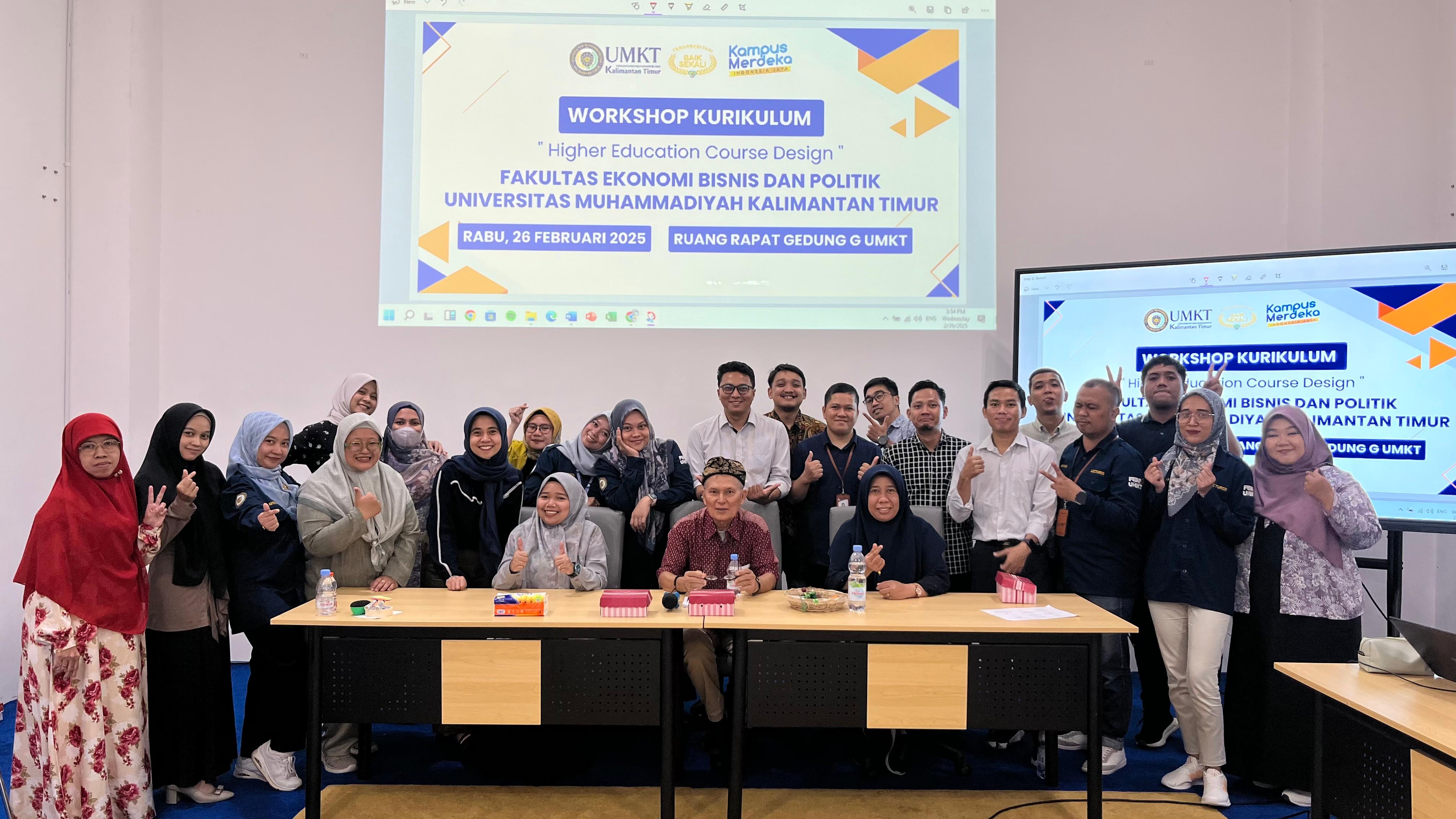 Workshop Kurikulum "Higher Education Course Design" Fakultas Ekonomi Bisnis dan Politik