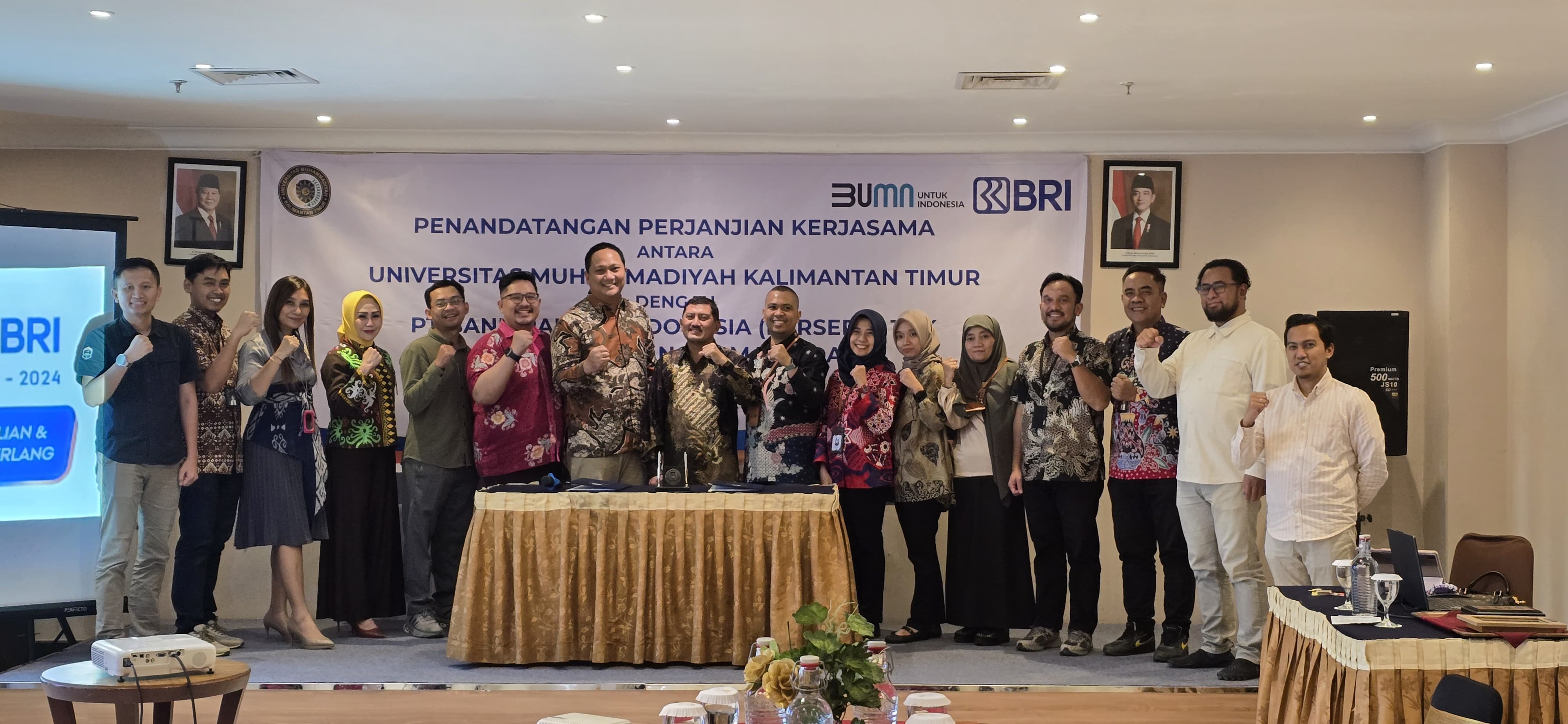 Universitas Muhammadiyah Kalimantan Timur Jalin MoU dengan Bank BRI : Penandatanganan Nota Kesepahaman