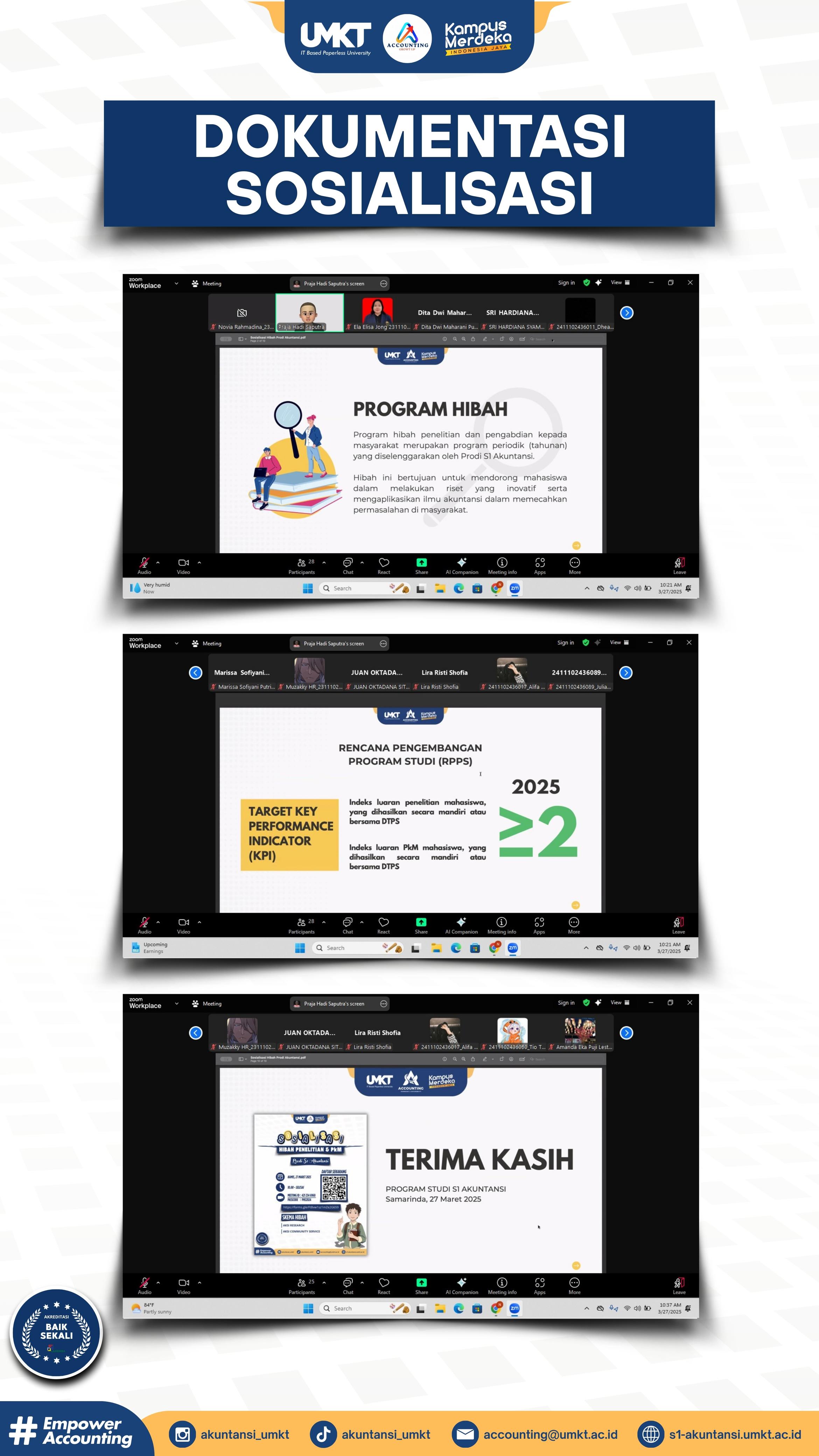 Prodi S1 Akuntansi Membuka Program Hibah Penelitian dan PKM Bagi Mahasiswanya