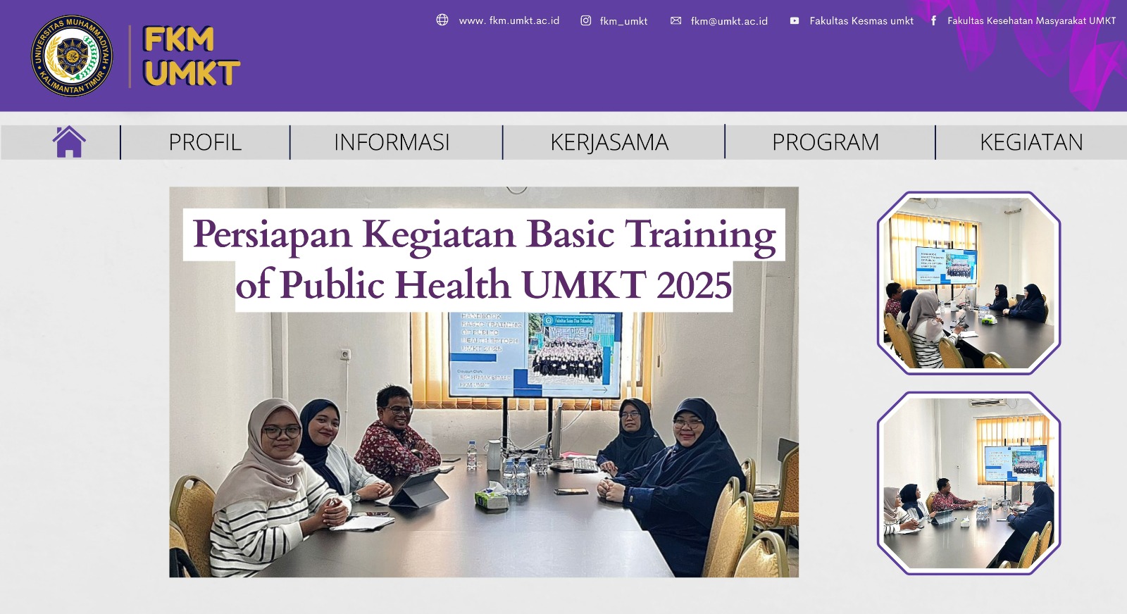 Persiapan Kegiatan Basic Training of Public Health UMKT 2025   Resmi Dimulai