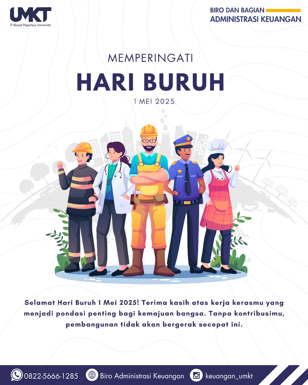 MAY DAY "SELAMAT HARI BURUH NASIONAL 1 MEI 2025"