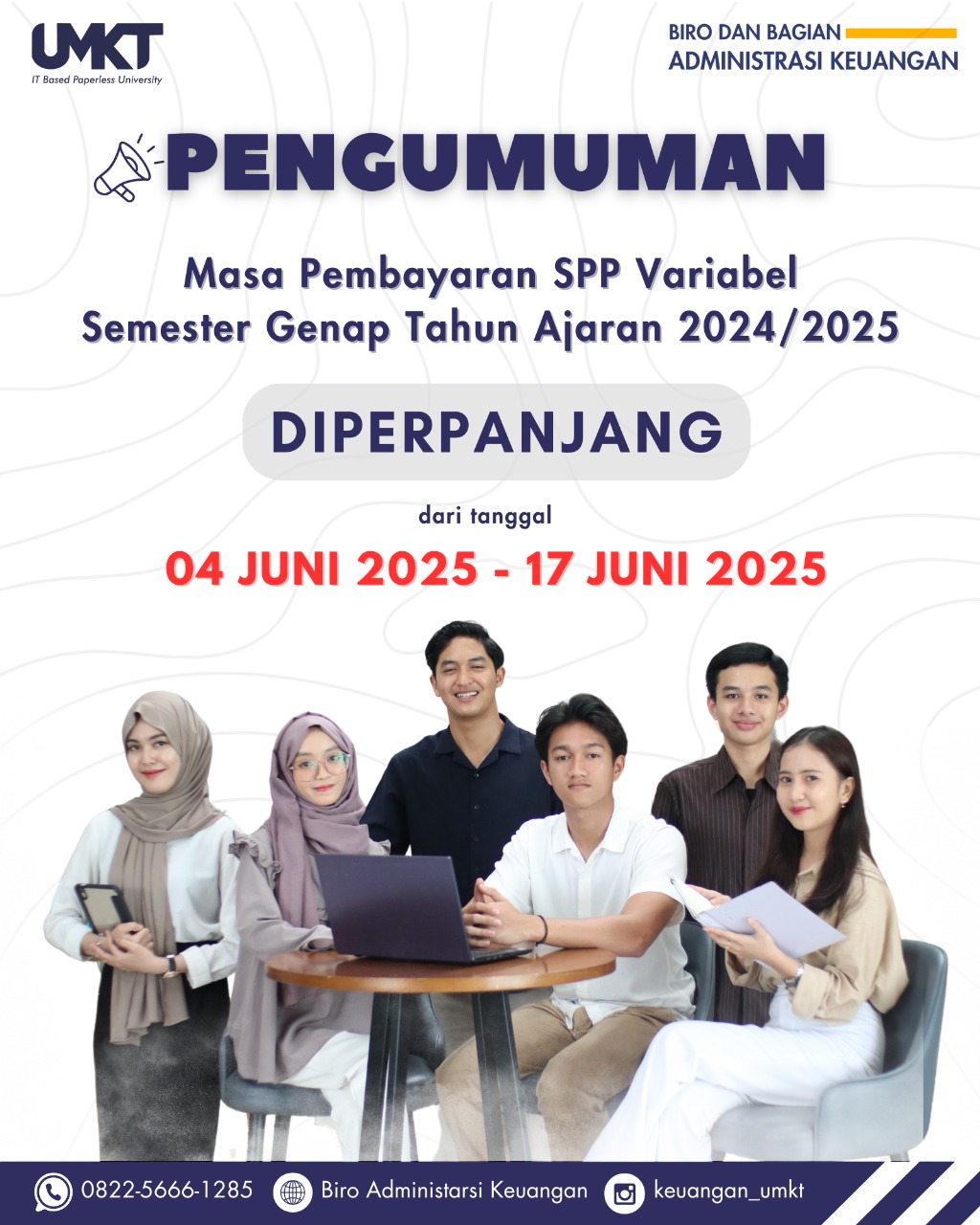 DIPERPANJANG - Masa Pembayaran SPP Variabel Semester Genap Tahun Ajaran 2024/2025