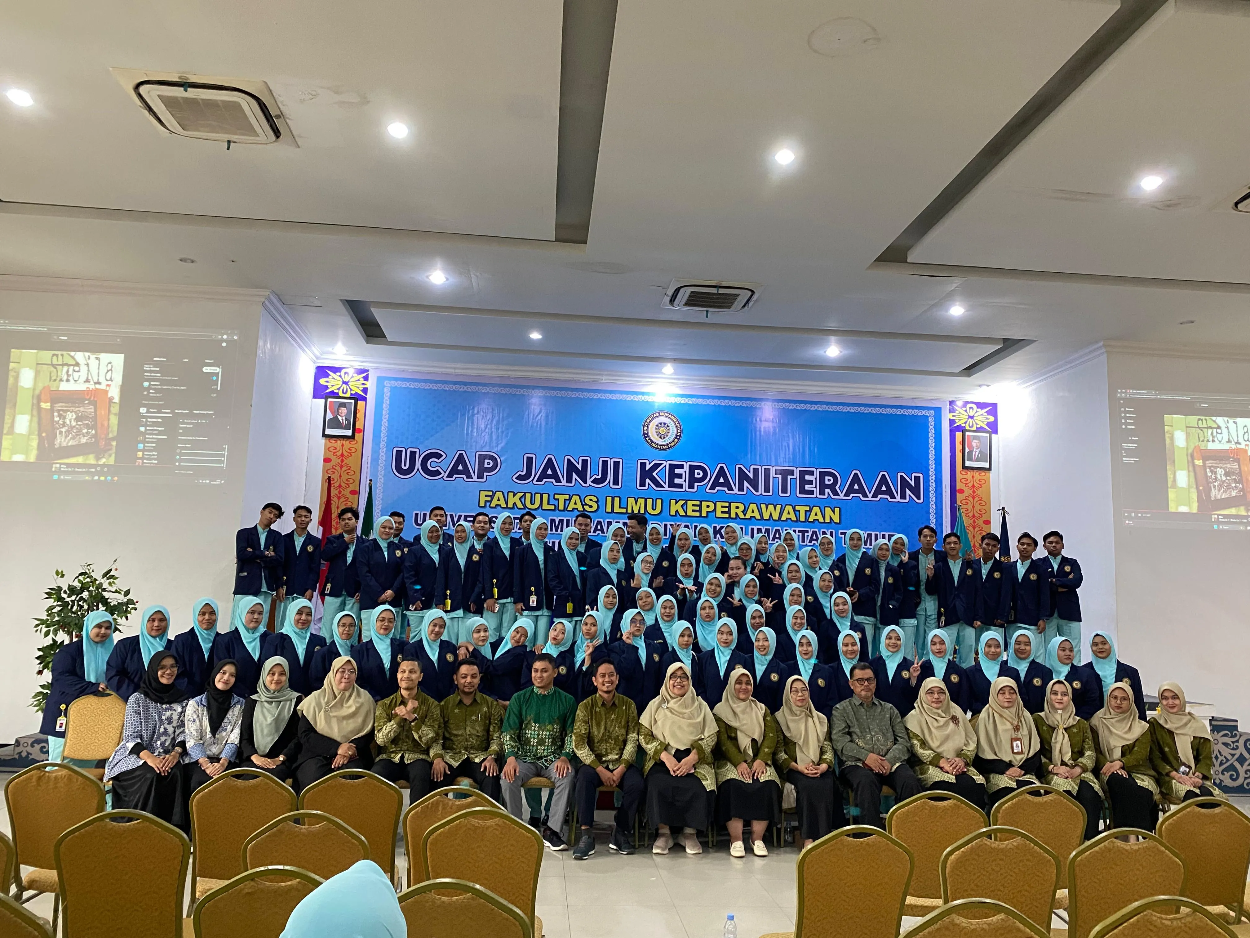 FAKULTAS ILMU KEPERAWATAN (FIK) UNIVERSITAS MUHAMMADIYAH KALIMANTAN TIMUR GELAR ACARA UCAP JANJI KEPANITERAAN