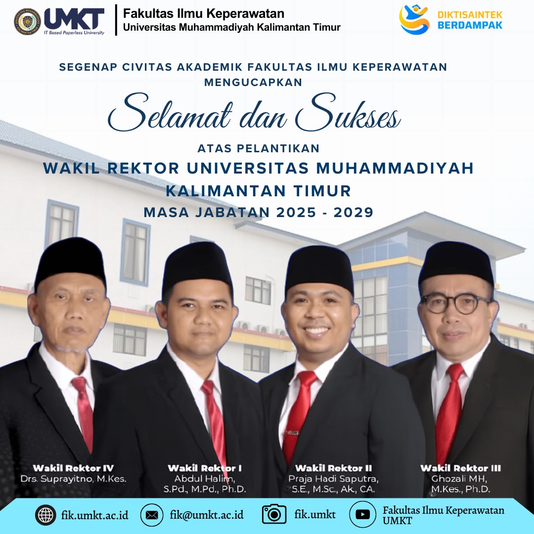 SELAMAT DAN SUKSES ATAS PELANTIKAN PARA WAKIL REKTOR UMKT PERIODE 2025-2029