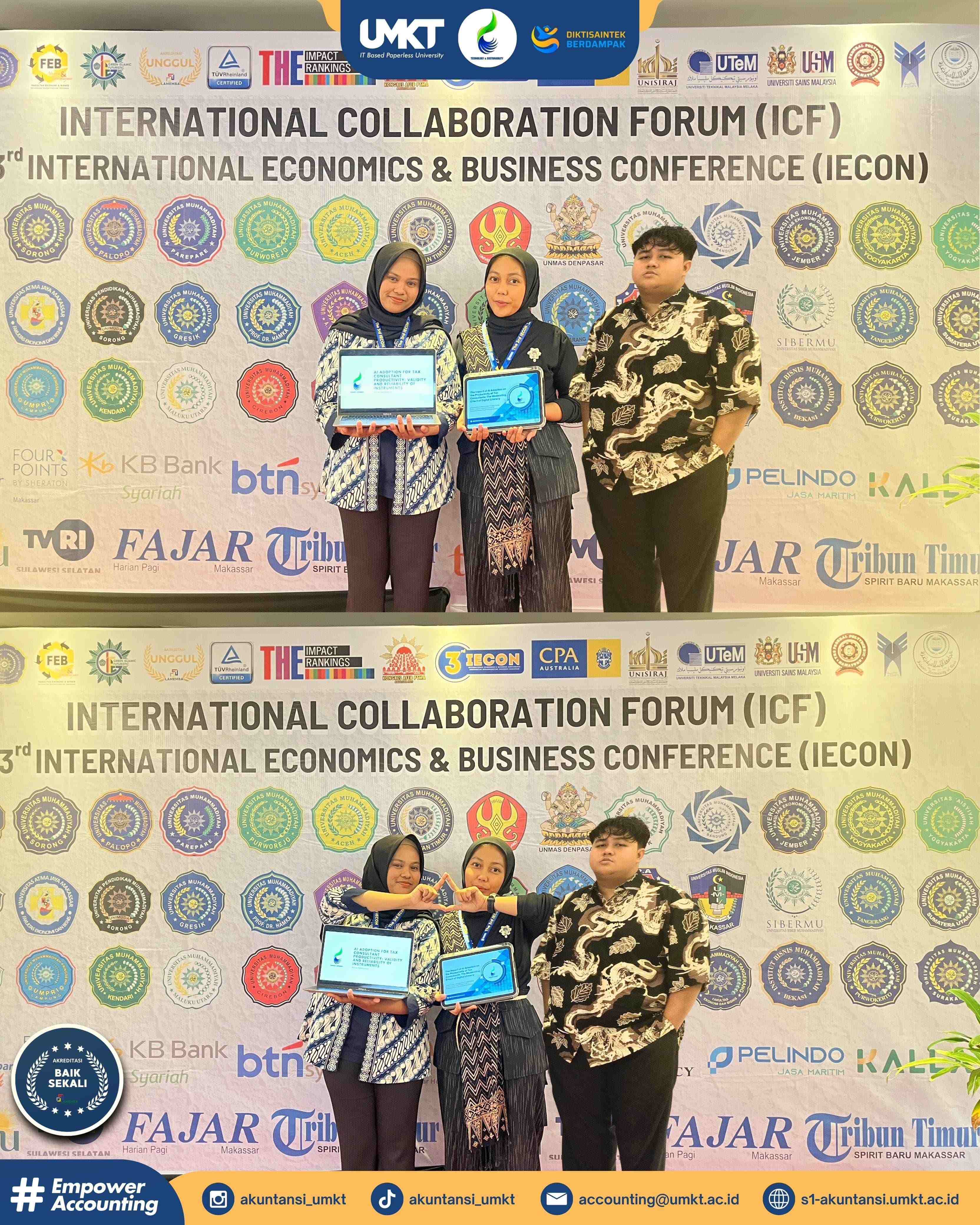 Keikutsertaan Mahasiswa Program Studi S1 Akuntansi Universitas Muhammadiyah Kalimantan Timur dalam Kegiatan 3rd IECON 2025 - International Economics and Business Conference