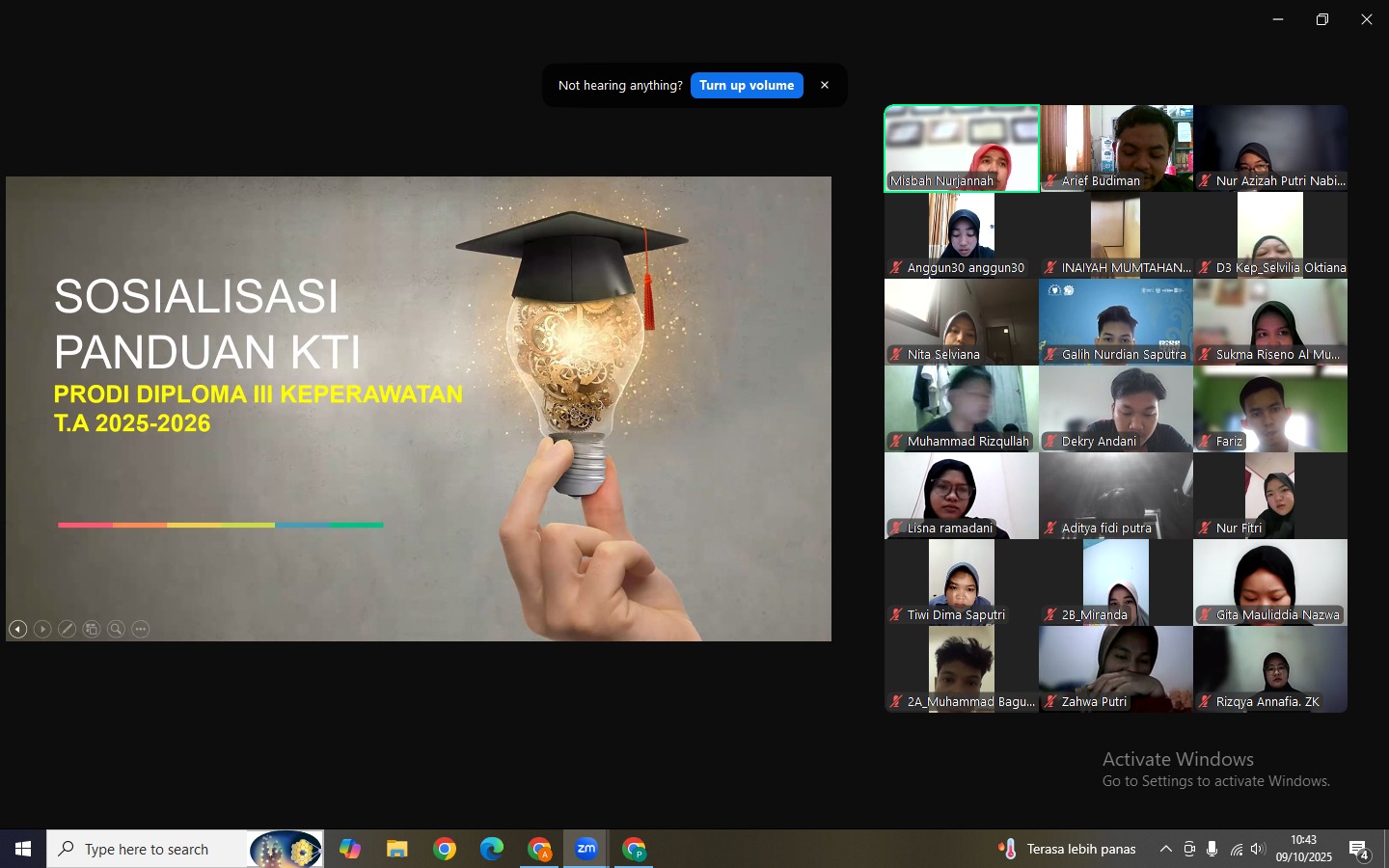 Panduan Sosialisasi KTI Tahun Akademik 2025-2026