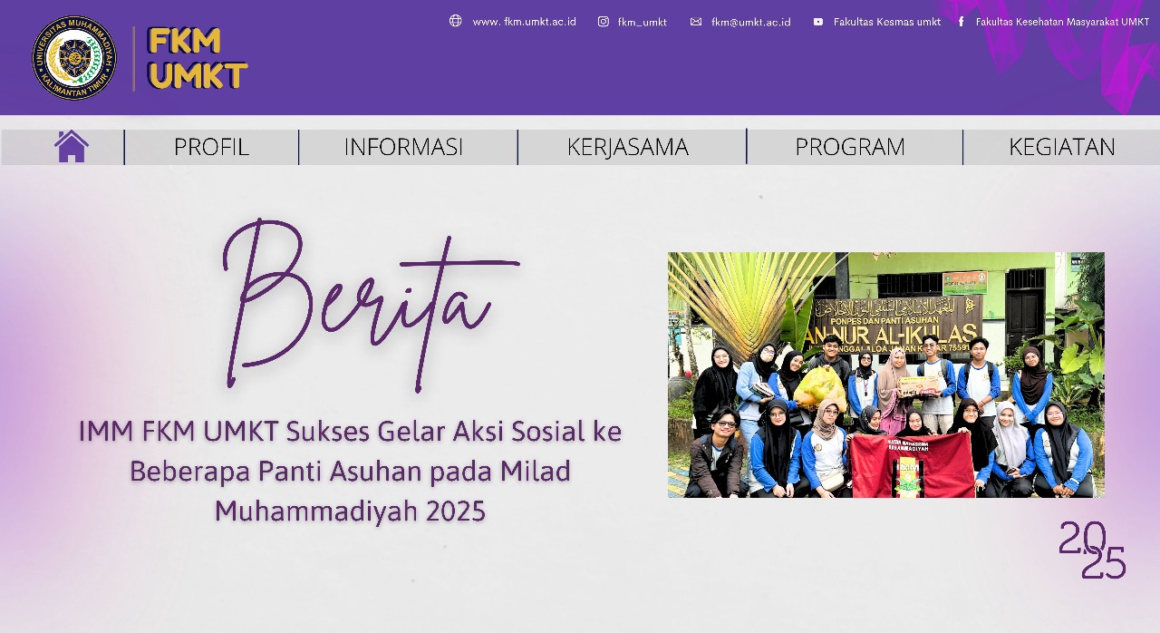 IMM FKM UMKT Sukses Gelar Aksi Sosial ke Beberapa Panti Asuhan pada Milad Muhammadiyah 2025
