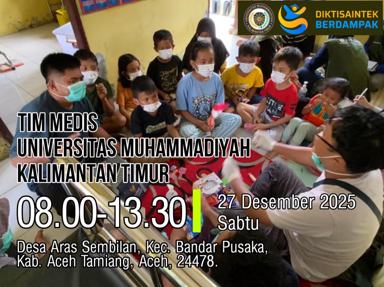 UMKT Mengharumkan Kaltim: Penerima Hibah TDB Prioritas II, Langsung Turun Layani Pengungsi Aceh Tamiang