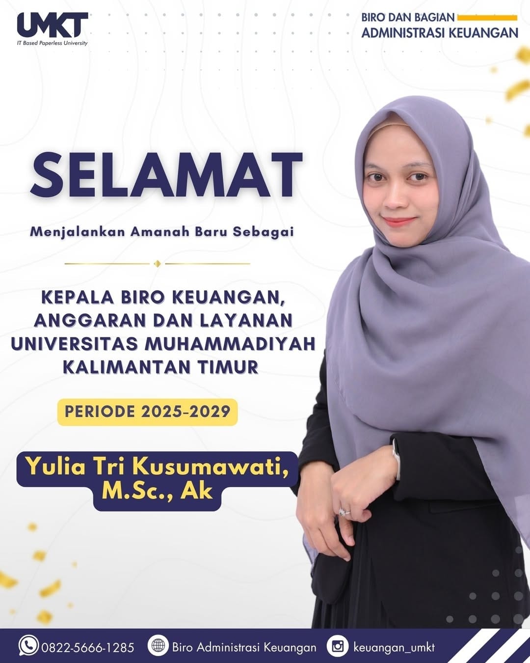 KEPALA BIRO KEUANGAN, ANGGARAN DAN LAYANAN UNIVERSITAS MUHAMMADIYAH KALIMANTAN TIMUR PERIODE 2025-2029