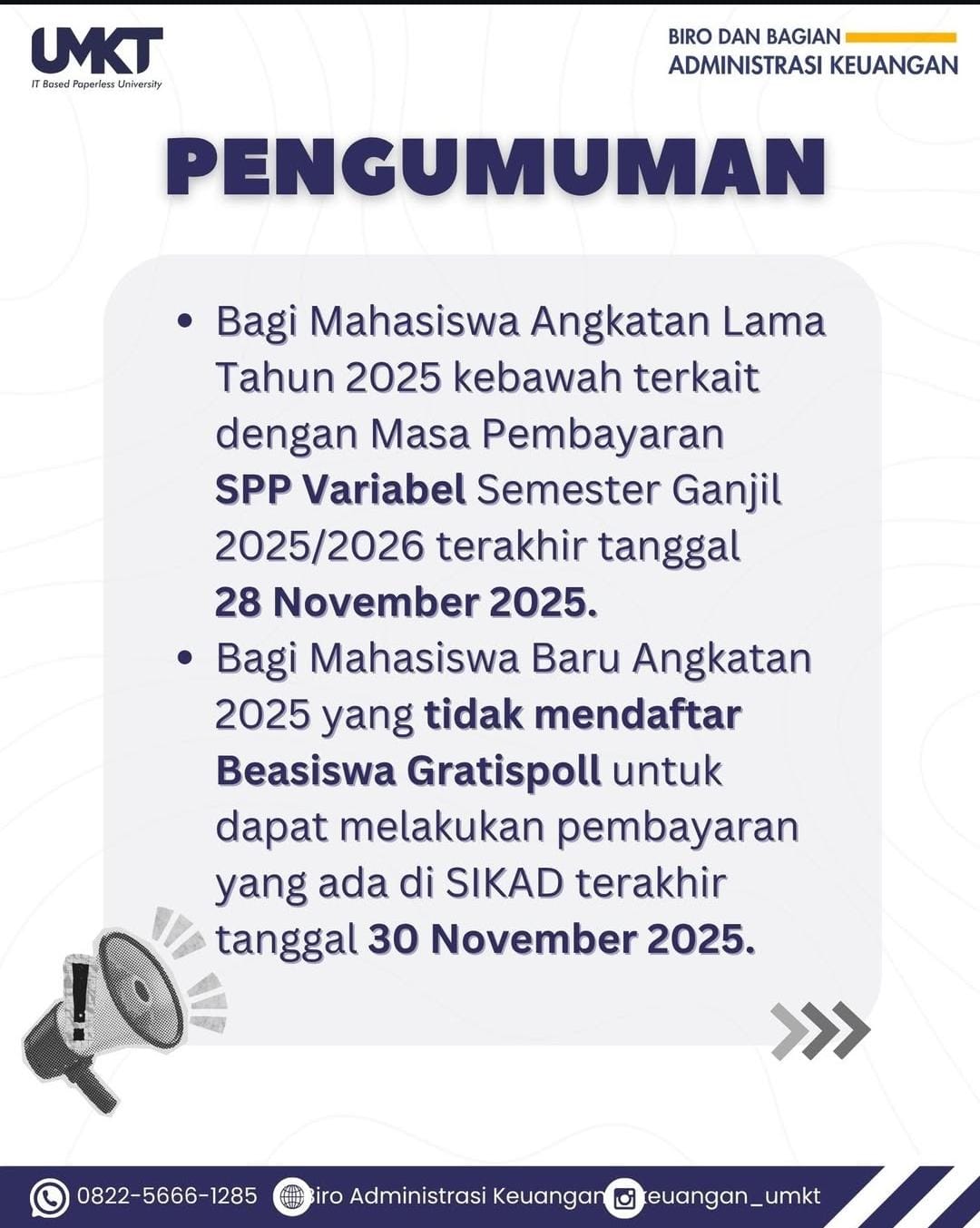 INFORMASI PEMBAYARAN