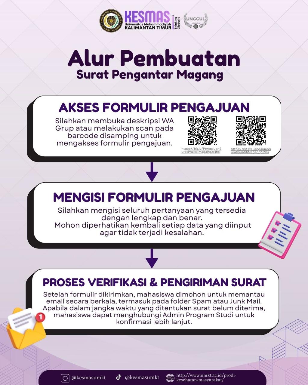 Informasi Layanan Pengajuan Surat Pengantar Magang