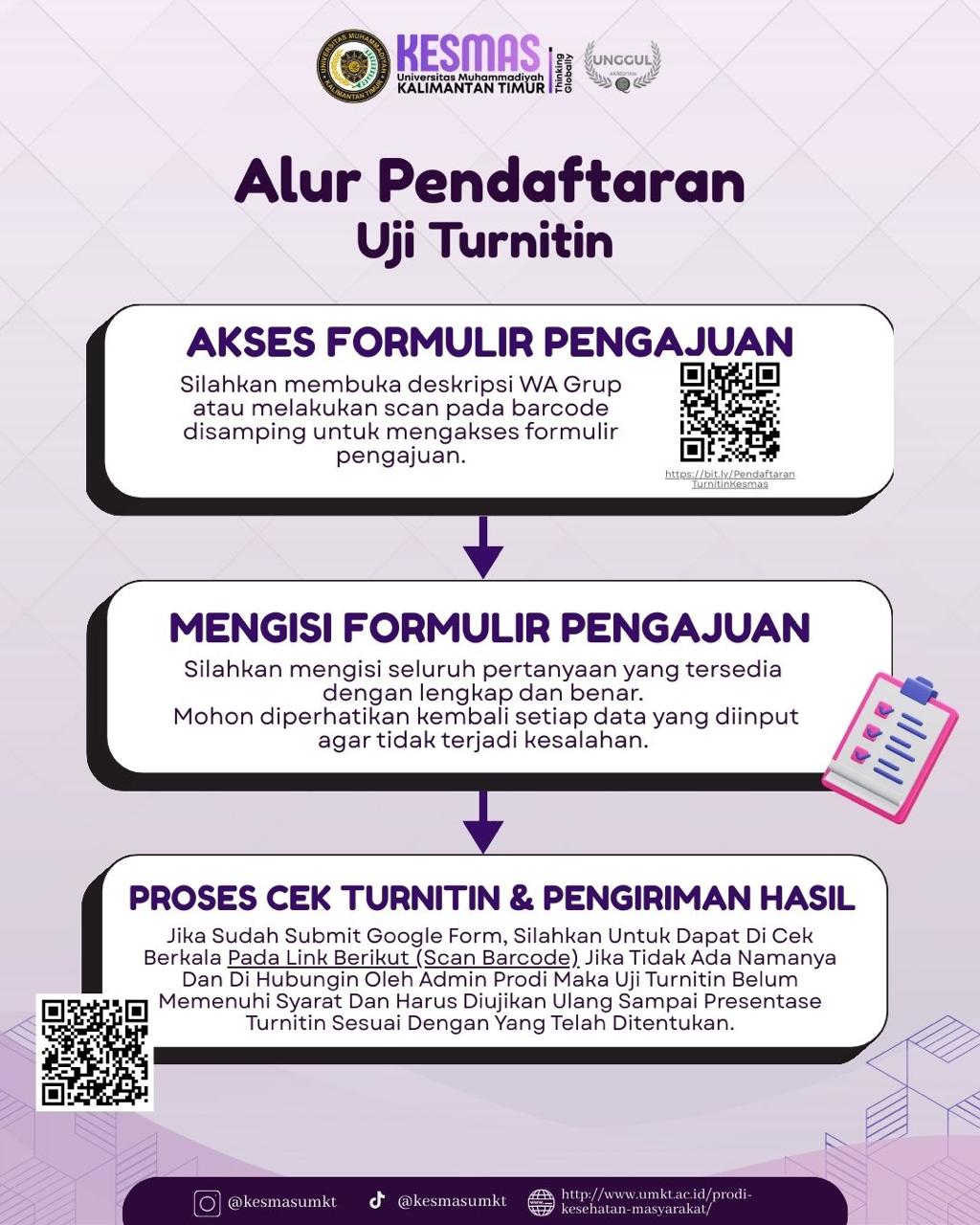 Informasi Layanan Pendaftaran Uji Turnitin