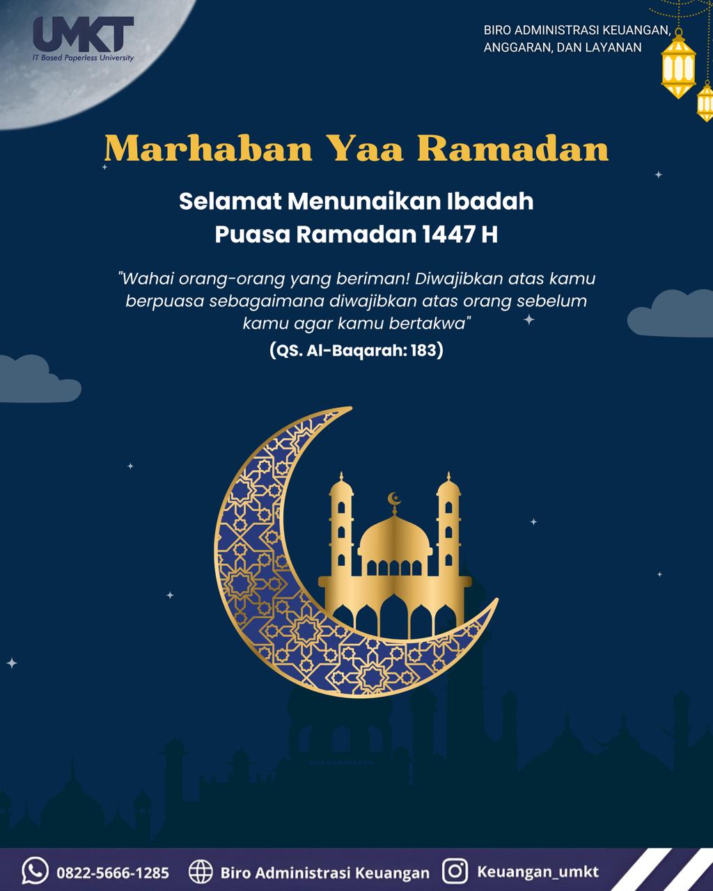 Selamat Menunaikan Ibadah Puasa Ramadan 1447 H