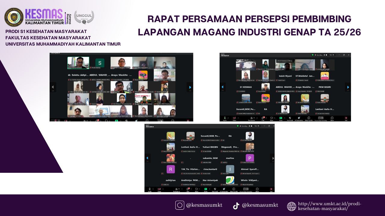 Rapat Persamaan Persepsi Pembimbing Lapangan Magang Industri Genap TA 2025/2026