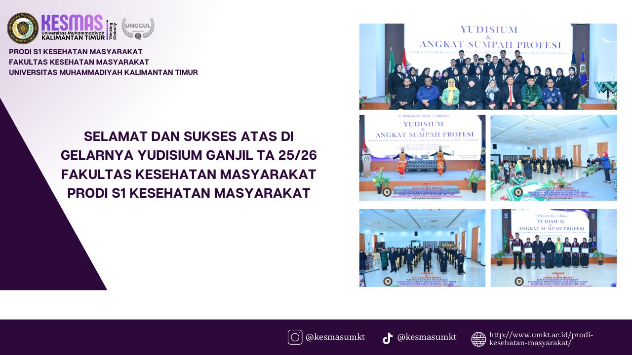 Yudisium Ganjil TA 2025/2026 Prodi S1 Kesehatan Masyarakat
