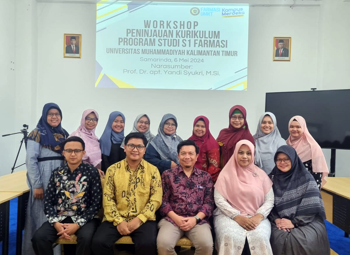 Menuju Farmasi Unggul, Prodi S1 Farmasi UMKT Melaksanakan Workshop Peninjauan Kurikulum Dihadiri Ketua APTFI