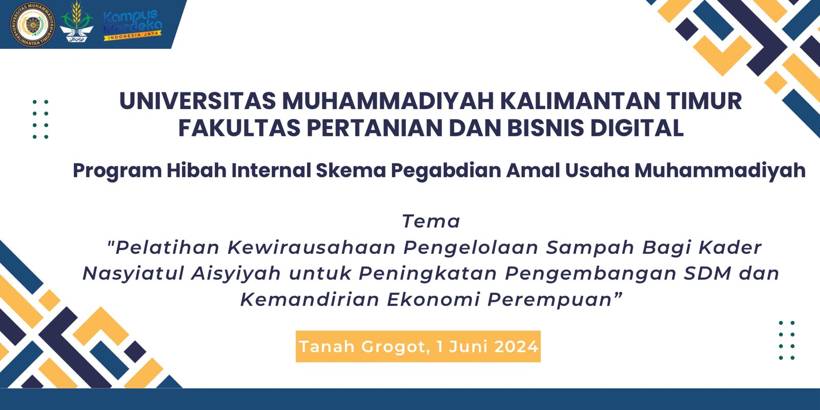 Pelatihan Kewirausahaan Pengelolaan Sampah Bagi Kader Nasyiatul Aisyiyah untuk Peningkatan Pengembangan SDM dan Kemandirian Ekonomi Perempuan