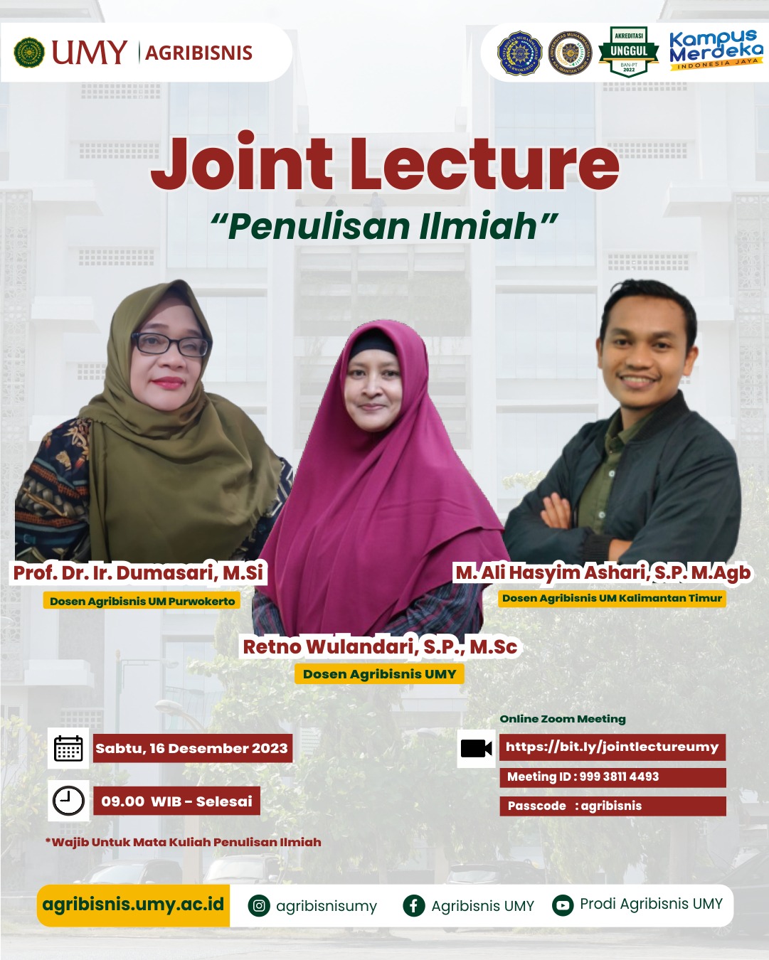 Join Lecture  "Penulisan Ilmiah"