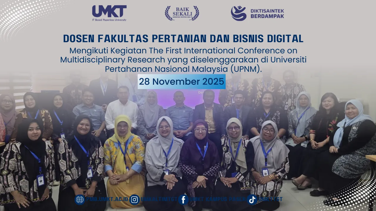 Dosen Fakultas Pertanian dan Bisnis Digital UMKT Ikuti Konferensi Internasional di Malaysia