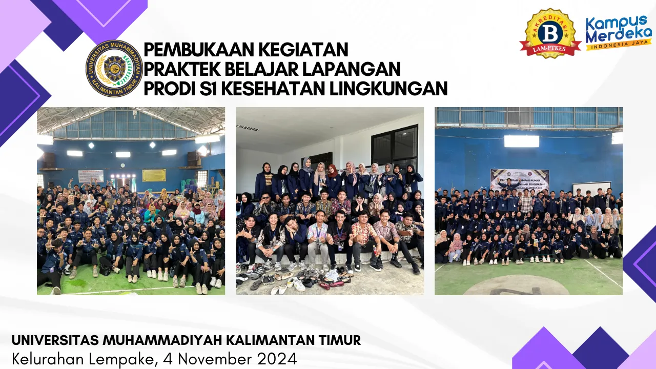 Pembukaan Kegiatan PBL Mahasiswa Program Studi S1 Kesehatan Lingkungan TA 2024/2025