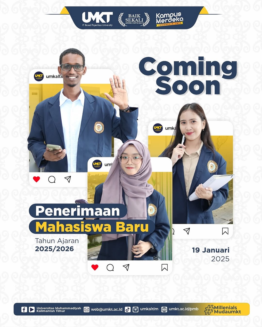 Penerimaan Mahasiswa Baru UMKT tahun ajaran 2025/2026