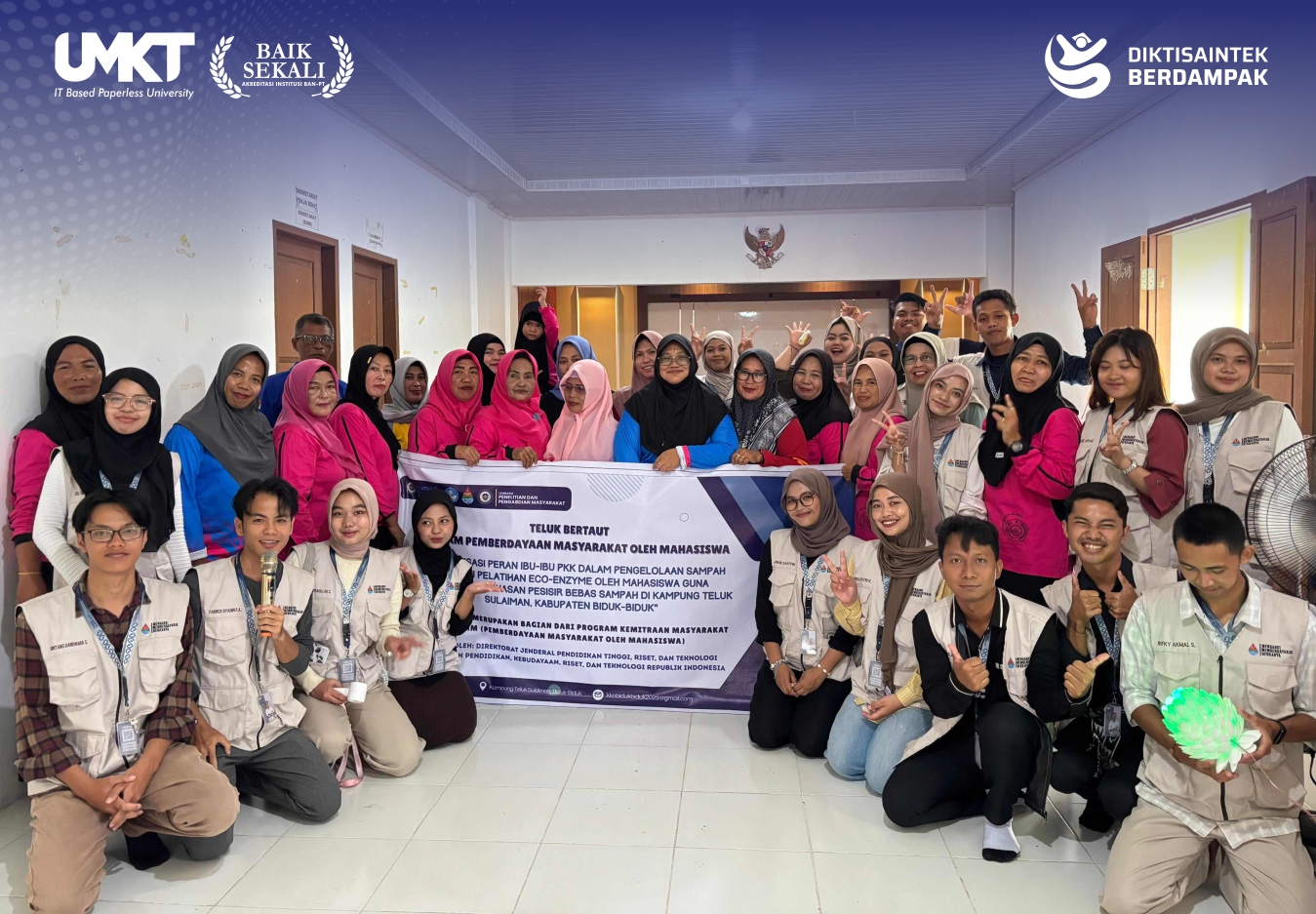 Sosialisasi Ekonomi Sirkular: Mahasiswa KKN UMKT Dorong Kesadaran Lingkungan Warga