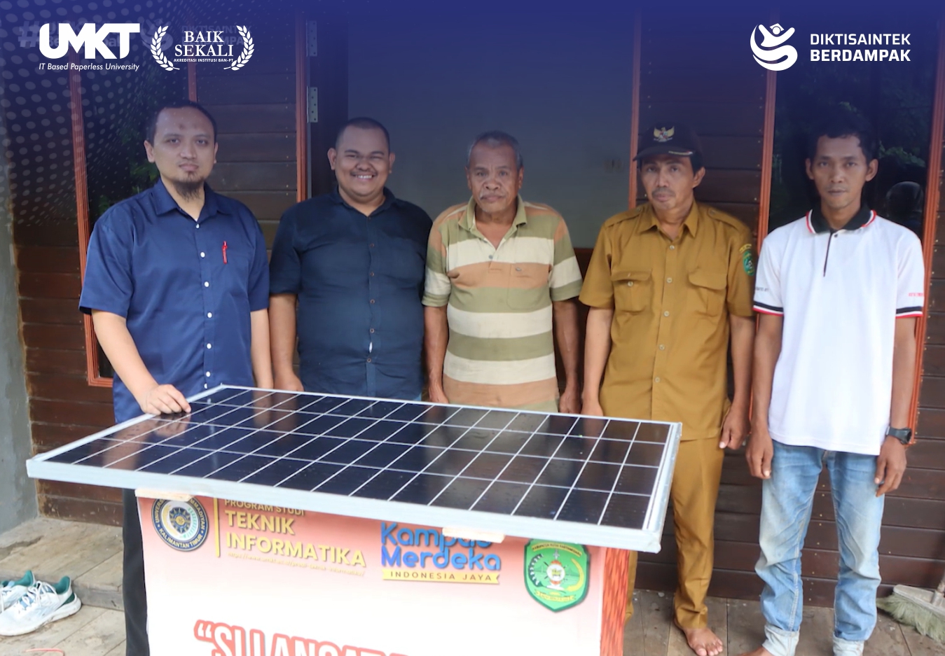 UMKT Hadirkan PLTS Portable untuk Dusun Masaing: Energi Terbarukan yang Memberdayakan