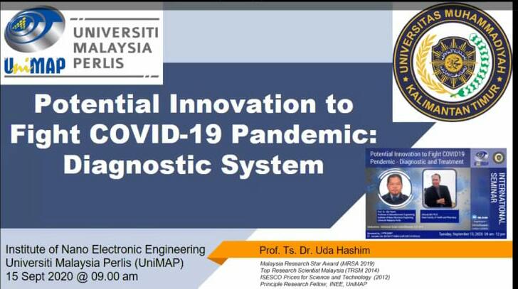 WEBINAR INTERNASIONAL “Potential Innovation to Fight Covid-19 Pandemic : Diagnostic and Treatment”
