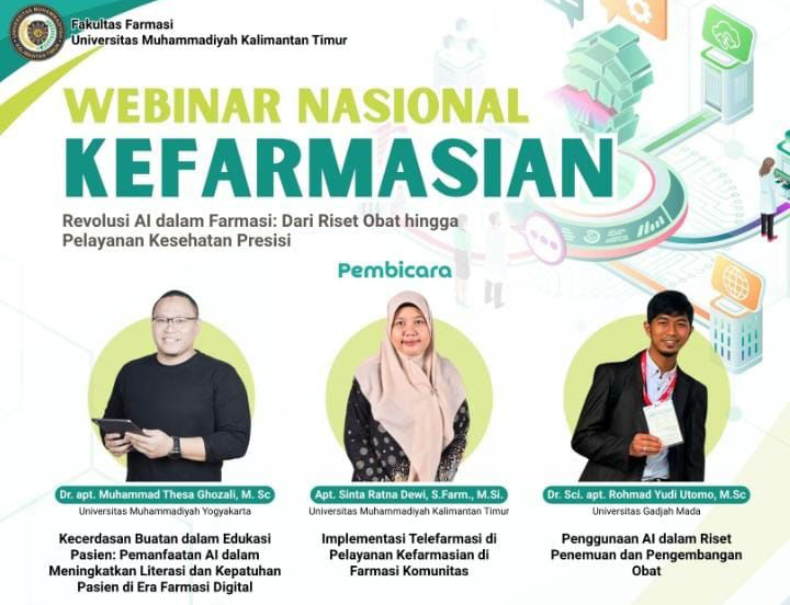 Webinar Nasional Bertajuk Revolusi AI dalam Farmasi, Ketiga Pemateri Kompak Sampaikan Peluang Positif di Balik Perkembangan AI