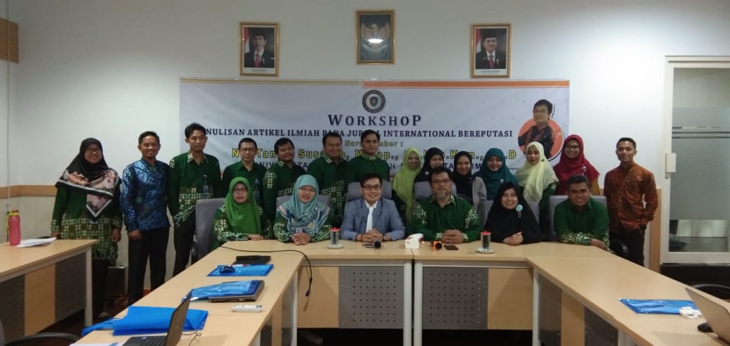 WORKSHOP PENULISAN ARTIKEL ILMIAH PADA JURNAL INTERNATIONAL BEREPUTASI